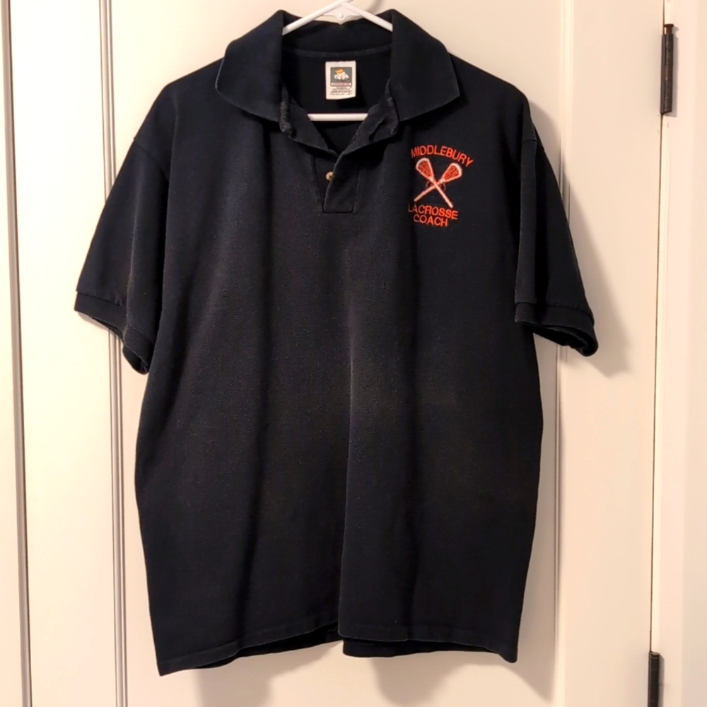 Anvil Middlebury (High School) Lacrosse Coach Size L Polo Shirt